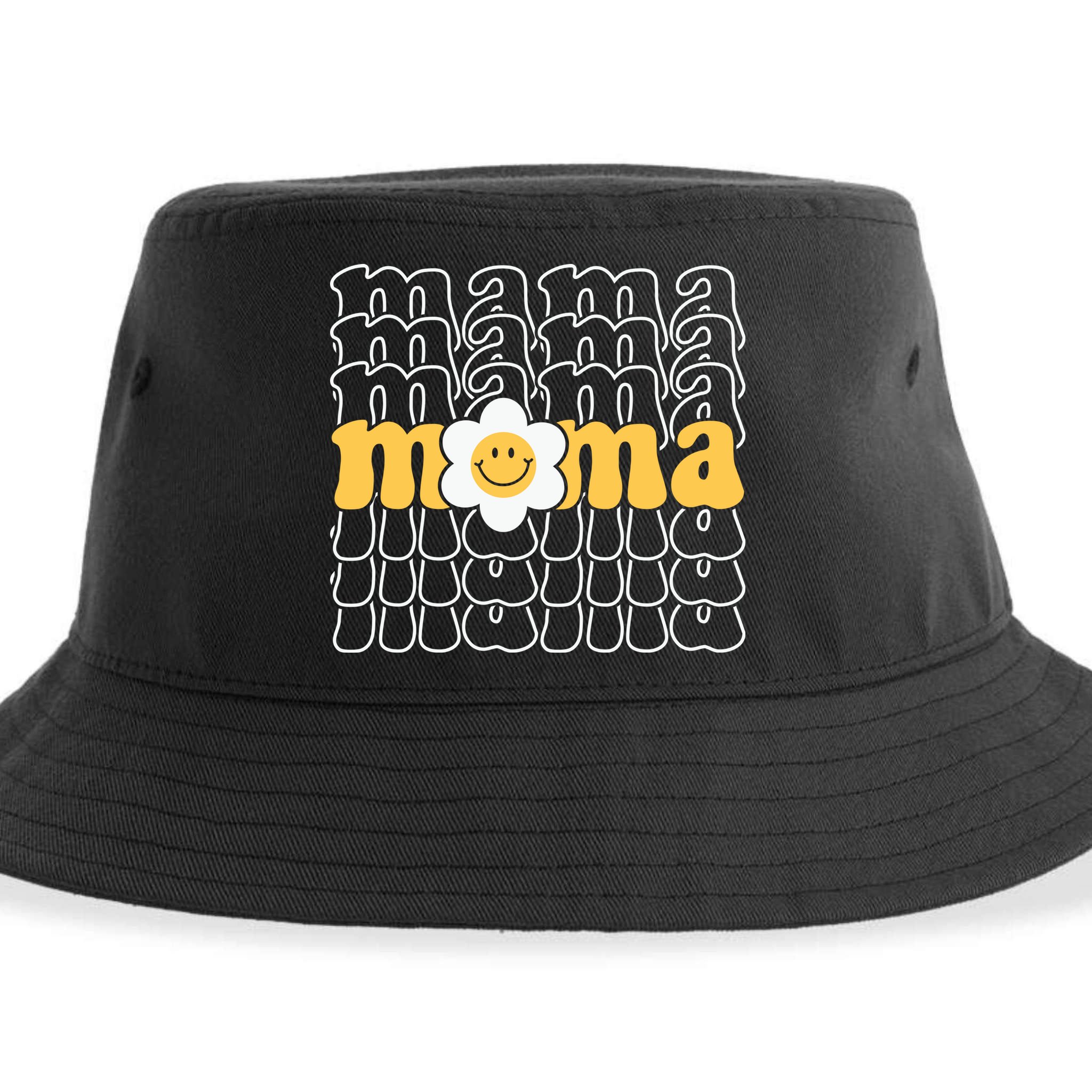 Mama Retro Sunflower Mothers Day Sustainable Bucket Hat