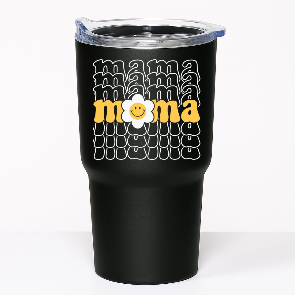 Mama Retro Sunflower Mothers Day Tumbler
