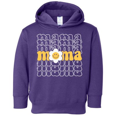 Mama Retro Sunflower Mothers Day Toddler Hoodie