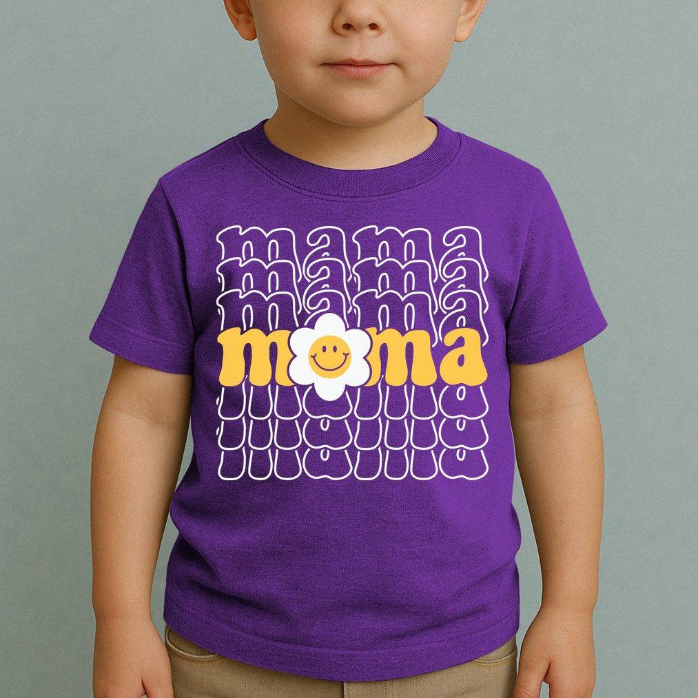 Mama Retro Sunflower Mothers Day Toddler T-Shirt