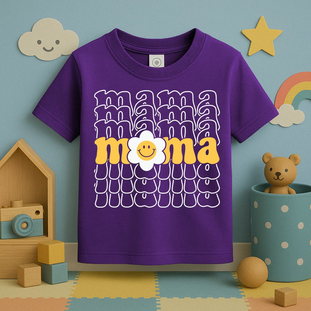 Mama Retro Sunflower Mothers Day Toddler T-Shirt