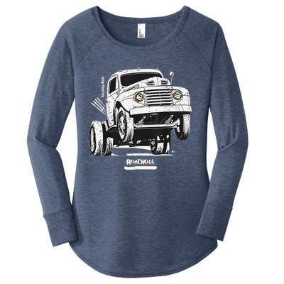 Motortrend Roadkill Stubby Bob Women's Perfect Tri Tunic Long Sleeve Shirt