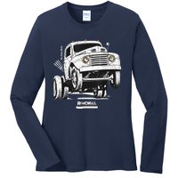 Motortrend Roadkill Stubby Bob Ladies Long Sleeve Shirt