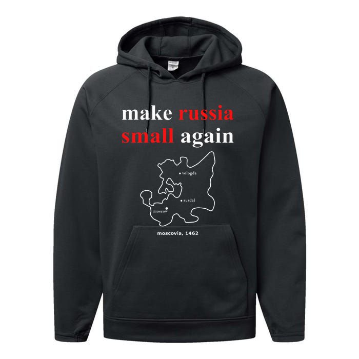 Make Russia Small Again With Map Moscovia 1462 Performance Fleece Hoodie