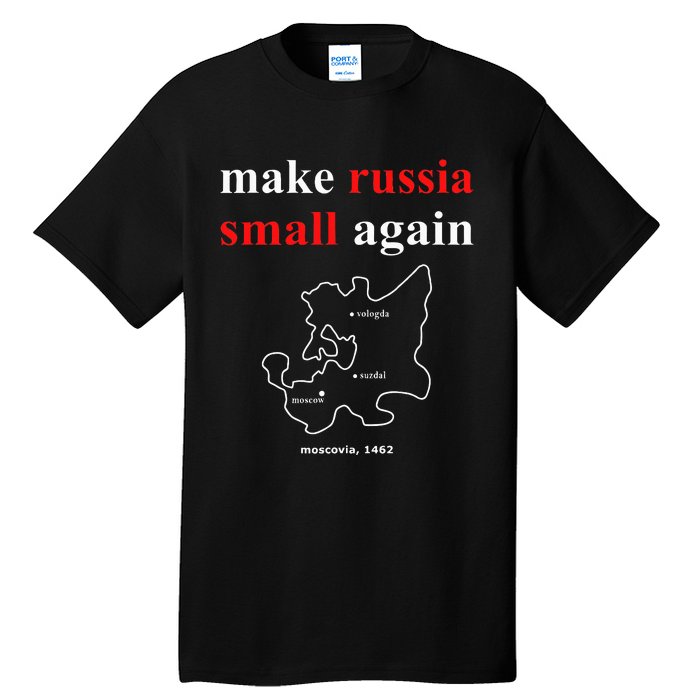 Make Russia Small Again With Map Moscovia 1462 Tall T-Shirt