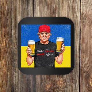 Make Russia Small Again Trump Funny Make Russia Small Again Coaster