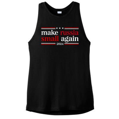 Make Russia Small Again Funny Make Russia Small Again Ladies PosiCharge Tri-Blend Wicking Tank