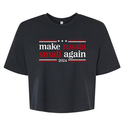 Make Russia Small Again Funny Make Russia Small Again Bella+Canvas Jersey Crop Tee