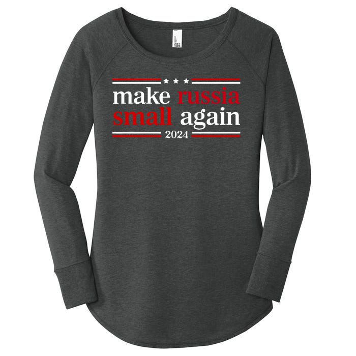 Make Russia Small Again Funny Make Russia Small Again Women's Perfect Tri Tunic Long Sleeve Shirt