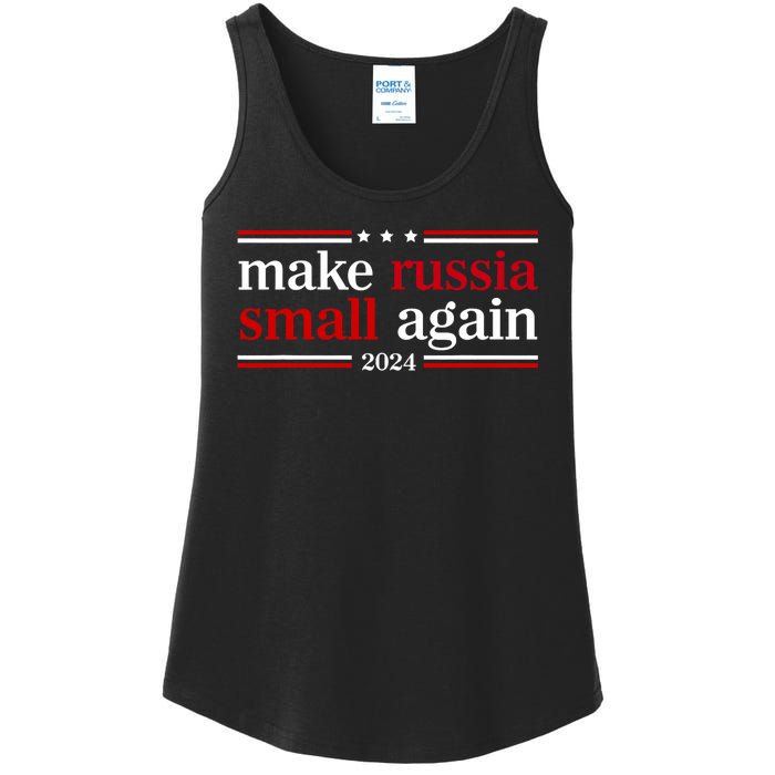 Make Russia Small Again Funny Make Russia Small Again Ladies Essential Tank