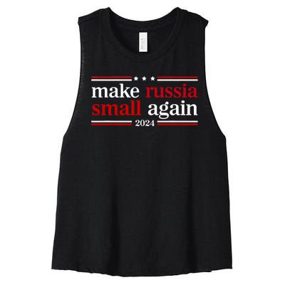 Make Russia Small Again Funny Make Russia Small Again Women's Racerback Cropped Tank