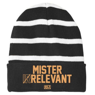 Mr Relevant San Francisco Striped Beanie with Solid Band