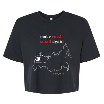 Make Russia Small Again With Map Moscovia 1462 Bella+Canvas Jersey Crop Tee