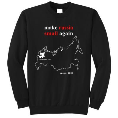 Make Russia Small Again With Map Moscovia 1462 Tall Sweatshirt