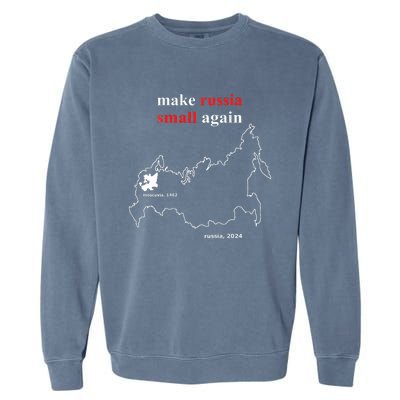 Make Russia Small Again With Map Moscovia 1462 Garment-Dyed Sweatshirt