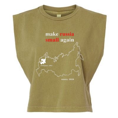 Make Russia Small Again With Map Moscovia 1462 Garment-Dyed Women's Muscle Tee