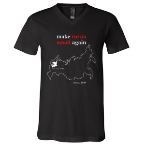 Make Russia Small Again With Map Moscovia 1462 V-Neck T-Shirt