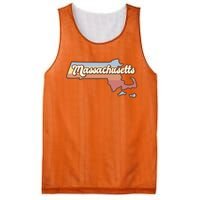 Massachusetts Retro Sunset Logo Mesh Reversible Basketball Jersey Tank