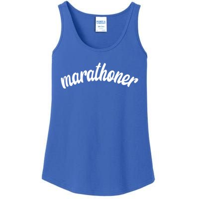 Marathoner Running Super Power Running S S Great Gift Ladies Essential Tank