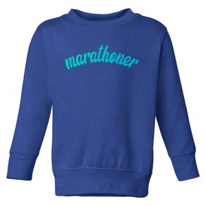 Marathoner Running Super Power Running S S Great Gift Toddler Sweatshirt