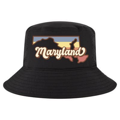 Maryland Retro Sunset Logo Cool Comfort Performance Bucket Hat