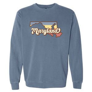 Maryland Retro Sunset Logo Garment-Dyed Sweatshirt