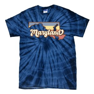 Maryland Retro Sunset Logo Tie-Dye T-Shirt