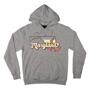 Maryland Retro Sunset Logo Hoodie