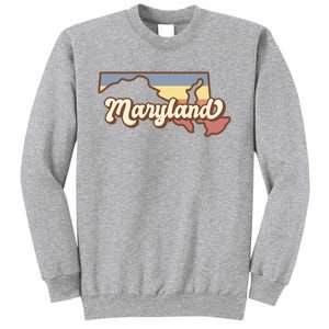 Maryland Retro Sunset Logo Sweatshirt