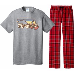 Maryland Retro Sunset Logo Pajama Set