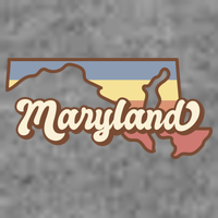 Maryland Retro Sunset Logo Toddler T-Shirt