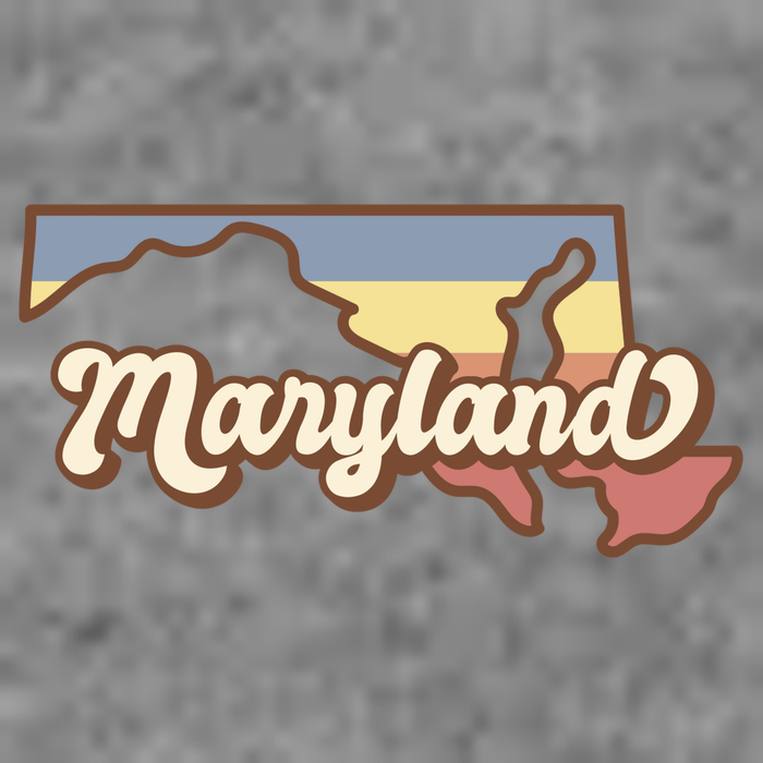 Maryland Retro Sunset Logo Toddler T-Shirt