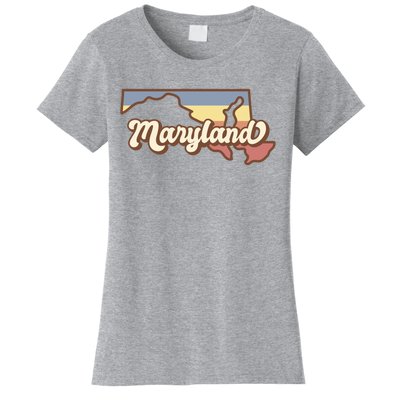 Maryland Retro Sunset Logo Women's T-Shirt