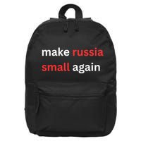 Make Russia Small Again Ukrain Trump 16 in Basic Backpack