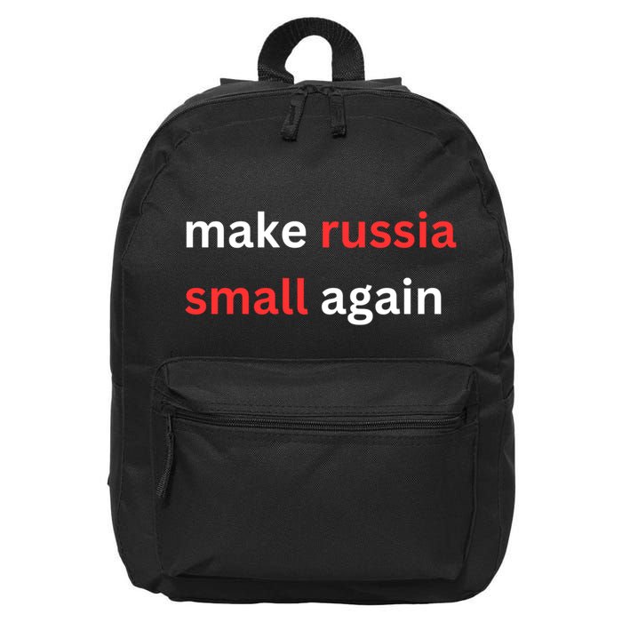 Make Russia Small Again Ukrain Trump 16 in Basic Backpack