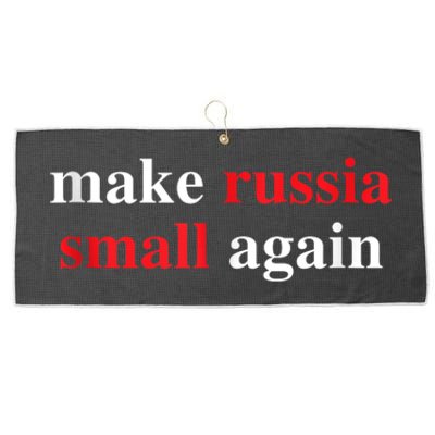 Make Russia Small Again Legend Saying Funny Sign Large Microfiber Waffle Golf Towel