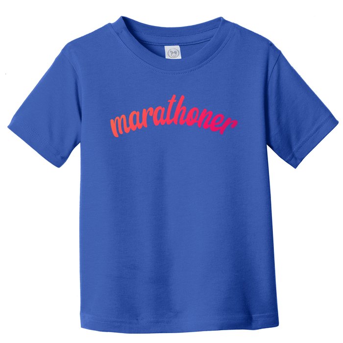 Marathoner Running Super Power Running S S Great Gift Toddler T-Shirt