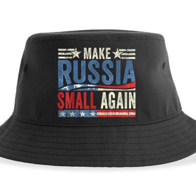 Make Russia Small Again Funny Make Russia Small Again Sustainable Bucket Hat