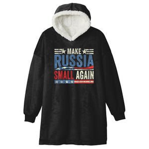 Make Russia Small Again Funny Make Russia Small Again Hooded Wearable Blanket