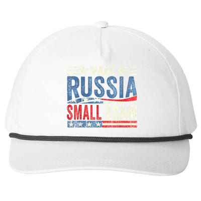 Make Russia Small Again Funny Make Russia Small Again Snapback Five-Panel Rope Hat