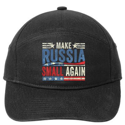 Make Russia Small Again Funny Make Russia Small Again 7-Panel Snapback Hat