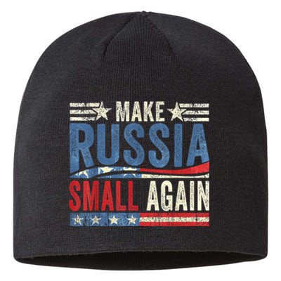 Make Russia Small Again Funny Make Russia Small Again Sustainable Beanie