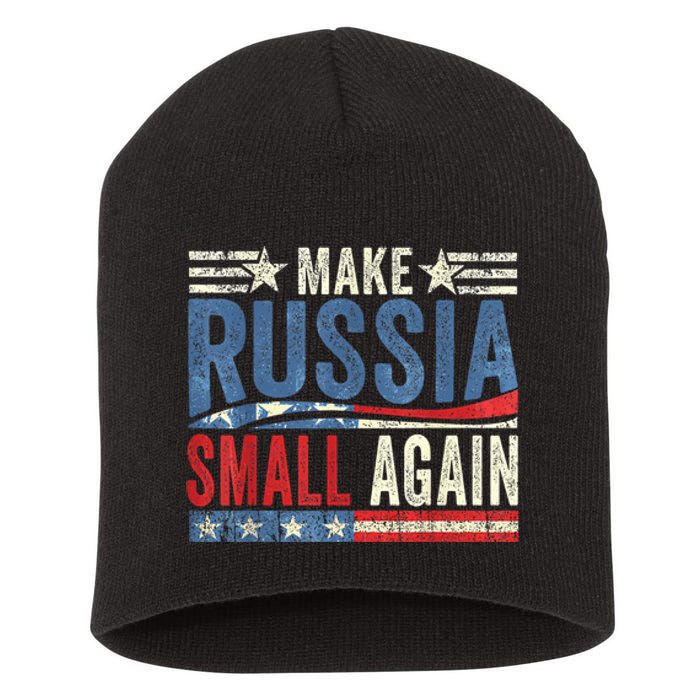 Make Russia Small Again Funny Make Russia Small Again Short Acrylic Beanie