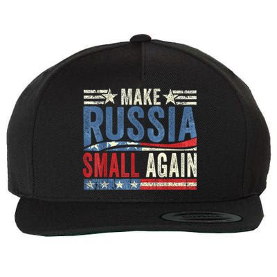 Make Russia Small Again Funny Make Russia Small Again Wool Snapback Cap