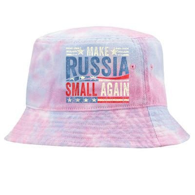 Make Russia Small Again Funny Make Russia Small Again Tie-Dyed Bucket Hat