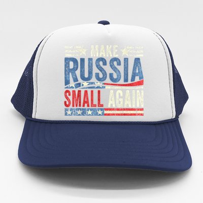 Make Russia Small Again Funny Make Russia Small Again Trucker Hat