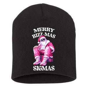 Merry Rizzmas Sigmas Santa Rizzler Short Acrylic Beanie