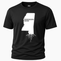Mississippi Roots State Map Mississippi Cooling Performance Crew T-Shirt