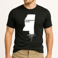 Mississippi Roots State Map Mississippi Cooling Performance Crew T-Shirt