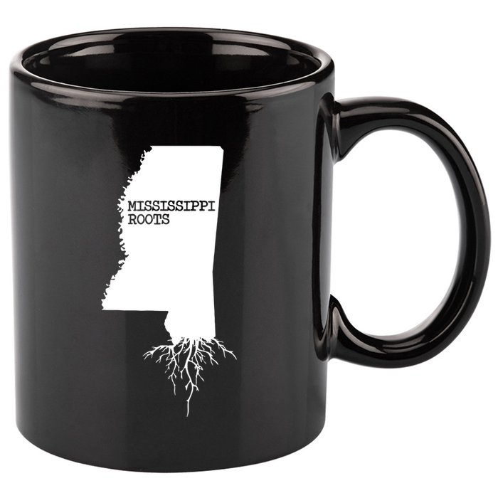 Mississippi Roots State Map Mississippi 11oz C Handle Ceramic Mug
